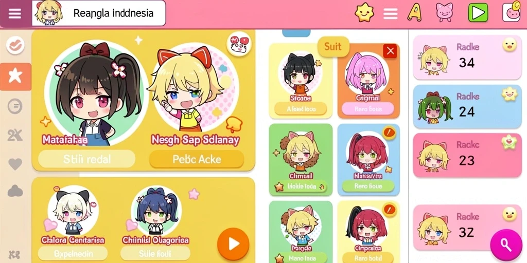 Tampilan antarmuka yang menarik dan user-friendly.